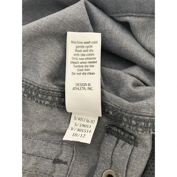 Athleta Ladies Grey Skort Shorts Size 4 Woman's Activewear Gym Tennis Stretch - Picture 10 of 14